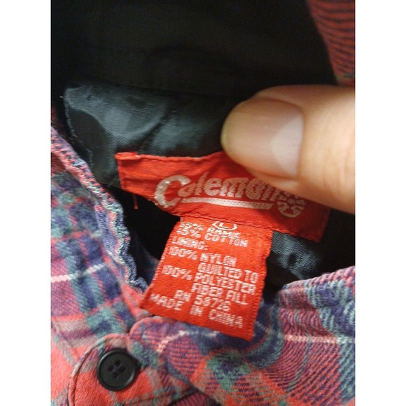 Coleman Men's Plaid Flannel Shirt - Size Large - Picture 4 of 7